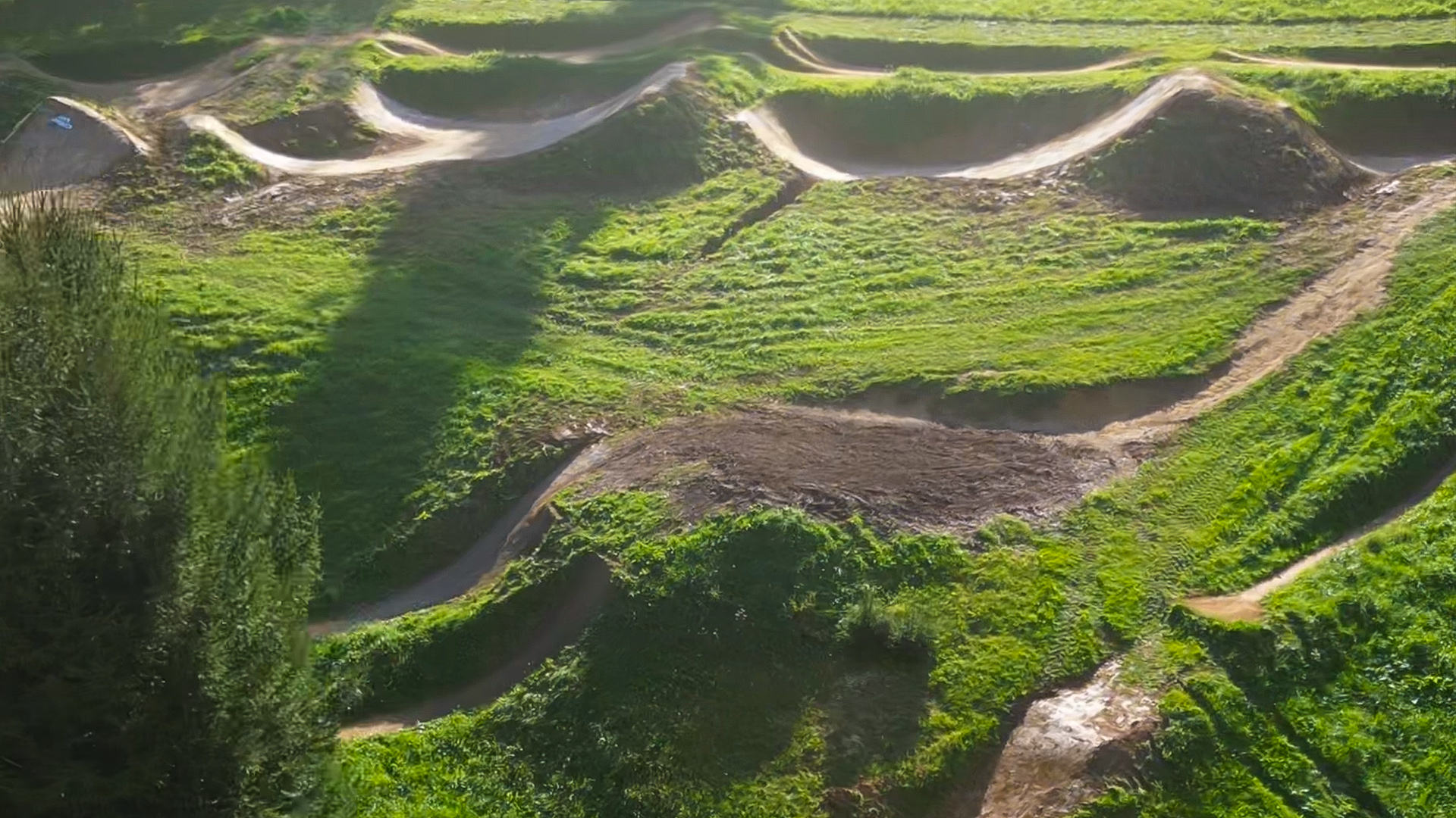 Ferjanka demo bike park aerial view